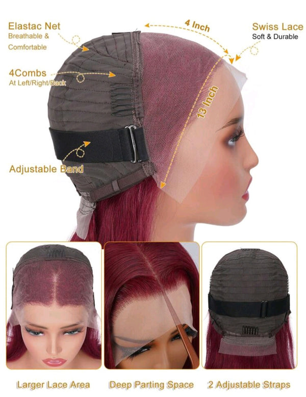 Lady Red (Human hair Bob)