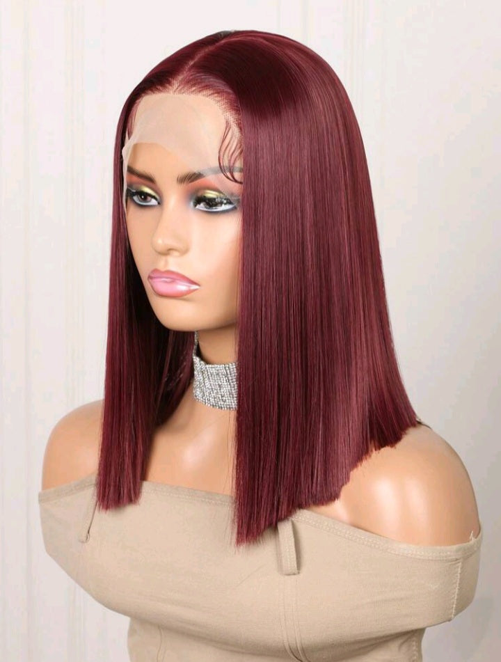 Miss Burgundy ( Human Blend) Bib