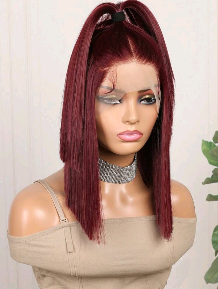 Miss Burgundy ( Human Blend) Bib